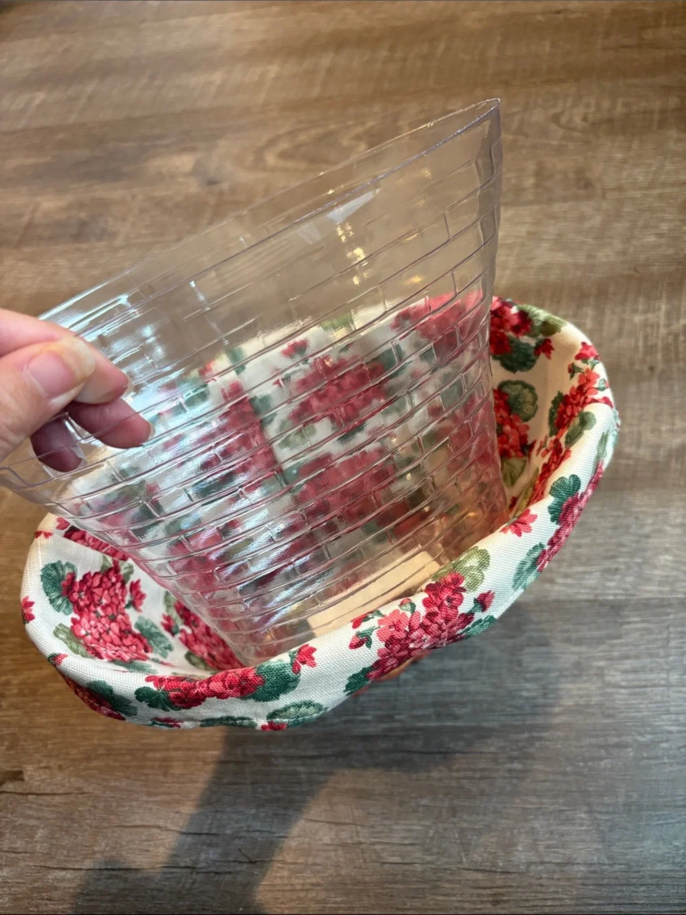 Longaberger 2002 Grandma Bonnie May Series Geranium Basket w/ Liner & Protector